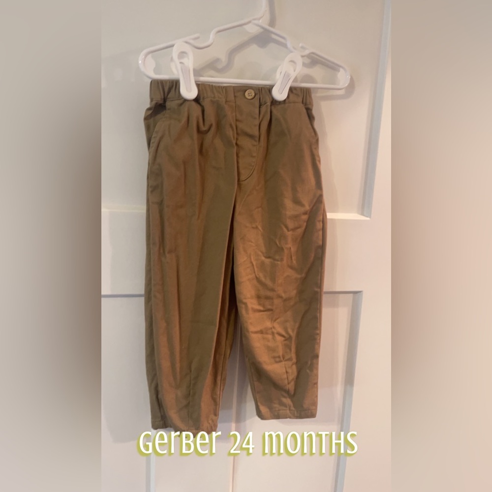 Gerber 24 month pants. Washed but never worn